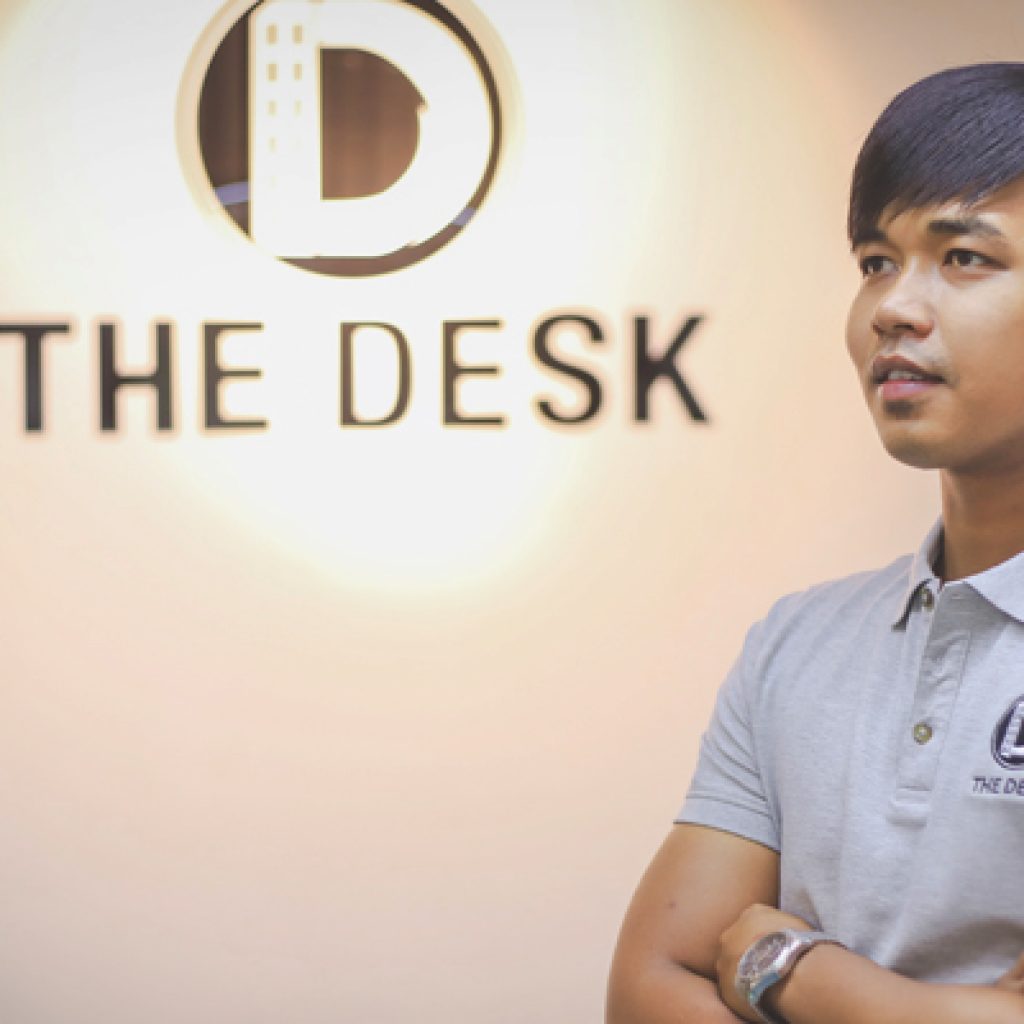 Mr. Kim Norith founder of the desk co-working space in Cambodia