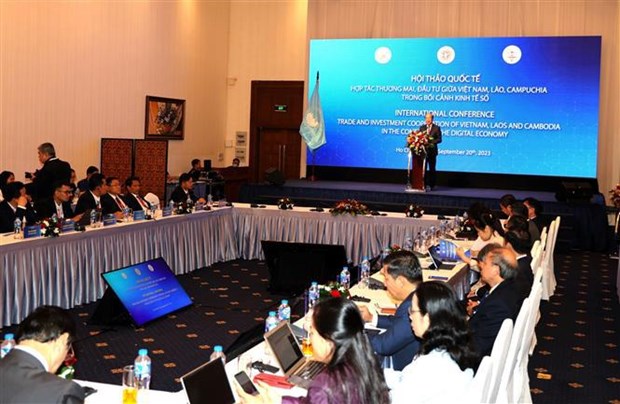 At the international conference on the Vietnam-Laos-Cambodia trade and investment cooperation given the digital economy held in HCM City on September 20