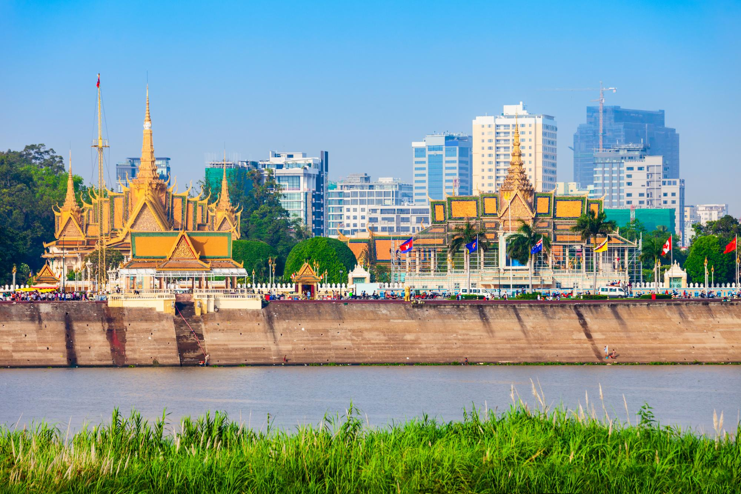 Phnom Penh city skyline Cambodia
