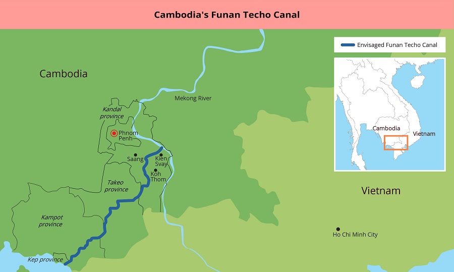 Cambodia Waterway - Funan Techo Canal