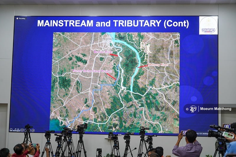 The Funan Techo Canal Map