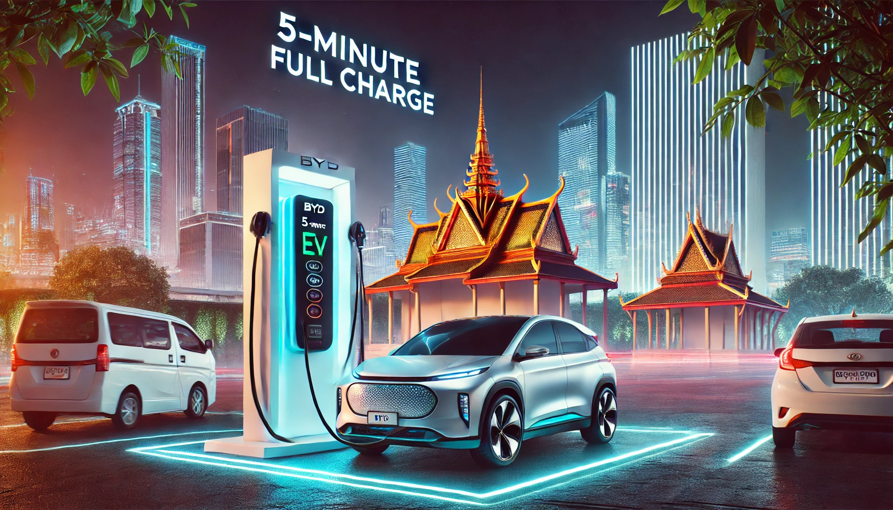 BYD 5-minute charge in Cambodia