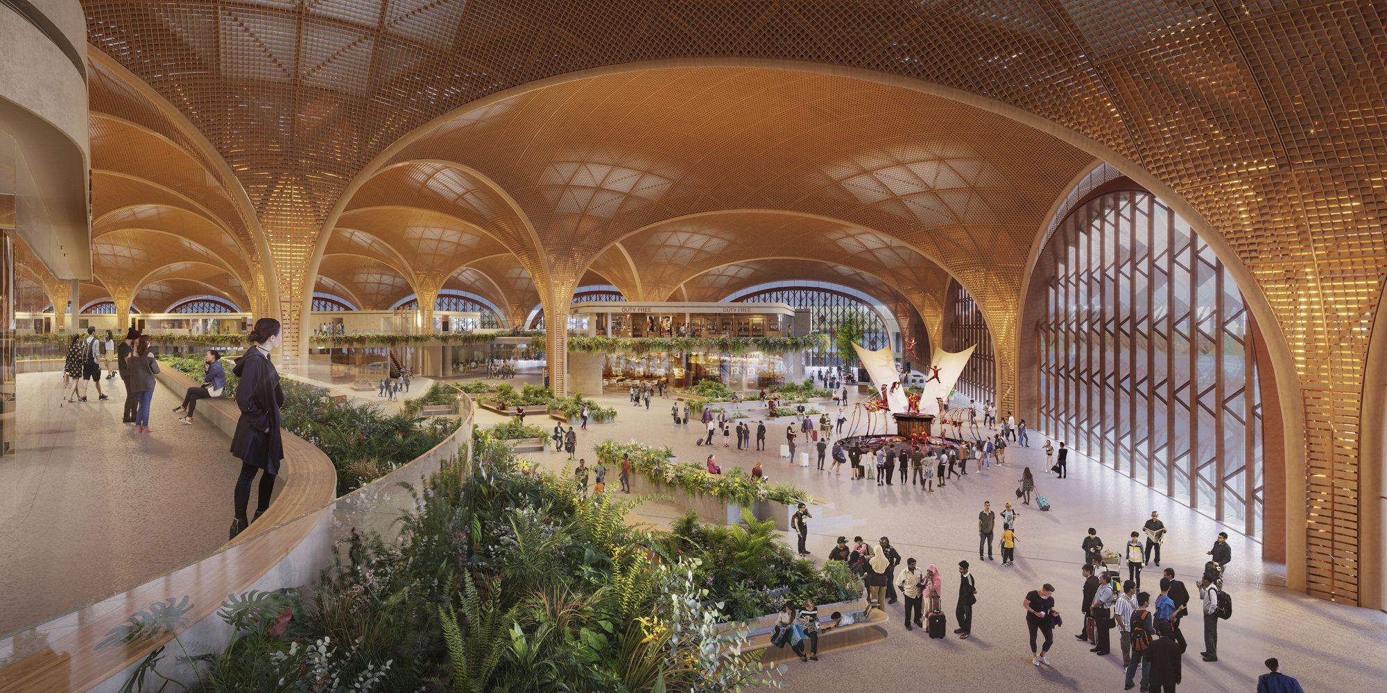 Inside of Techo International Airport
